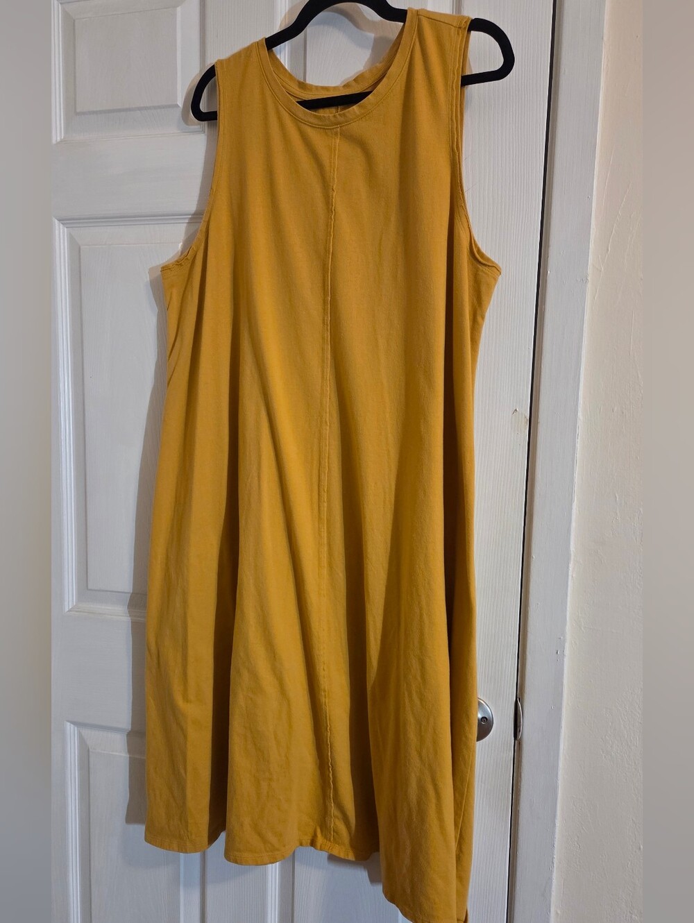 a.n.a Sleeveless Mustard A-Line Dress